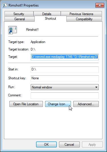 Illustration for article titled How to create a sound plalying shortcut/icon in Windows Vista/7